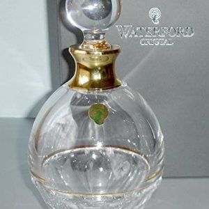 Waterford Elysian Crystal Decanter, new with gold trim